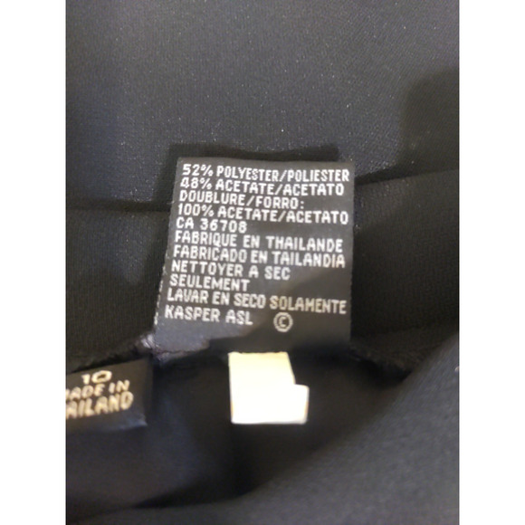 Kasper & Company Women's Skirt Size 10 Black A Line Career Business Church - Picture 3 of 6